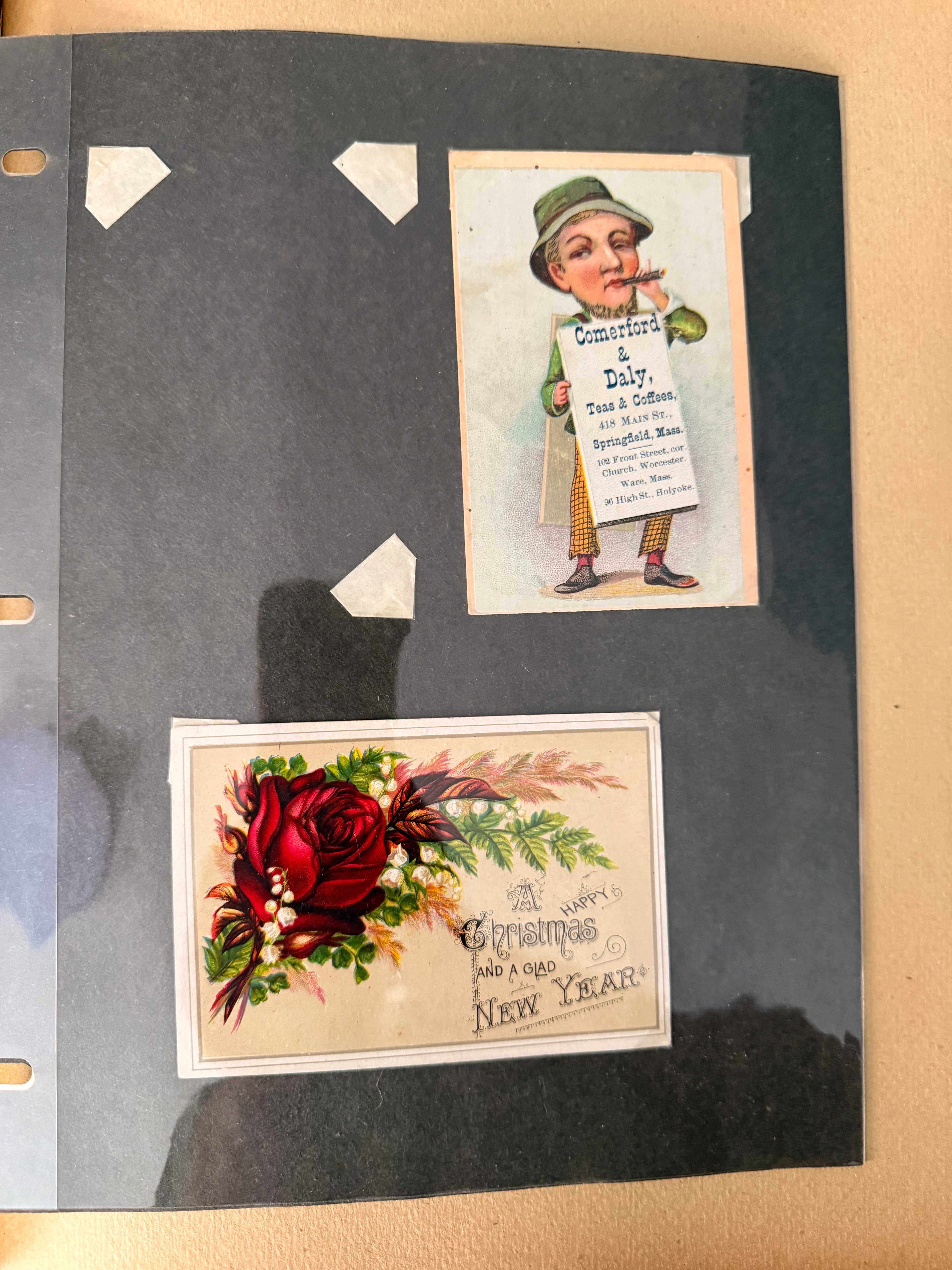 Rare 1880s Victorian Trade Card Album - Merchant’s Gargling Oil BASEBALL Set - Black Americana - Patent Medicine - Peacock Cover