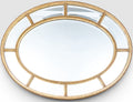 Authentic Friedman Brothers Adams Style Segmented Oval Gilt Mirror