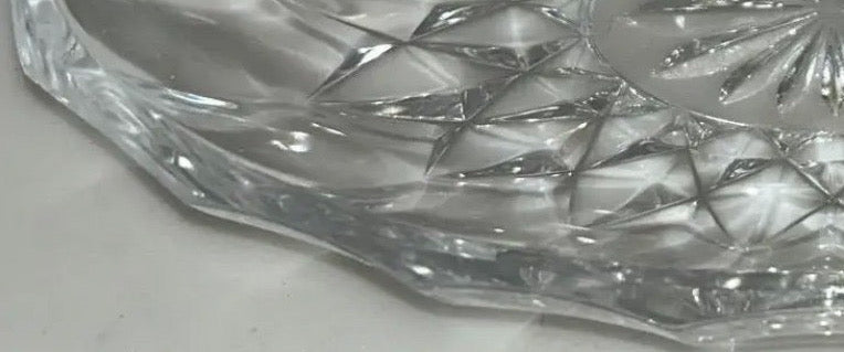 1980s Val Saint Lambert Belgian Crystal "Imperial" Centerpiece Bowl