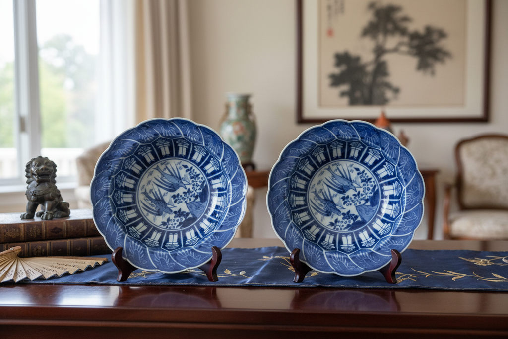 18th Century Chinese Export Bowls - both 6" diameter