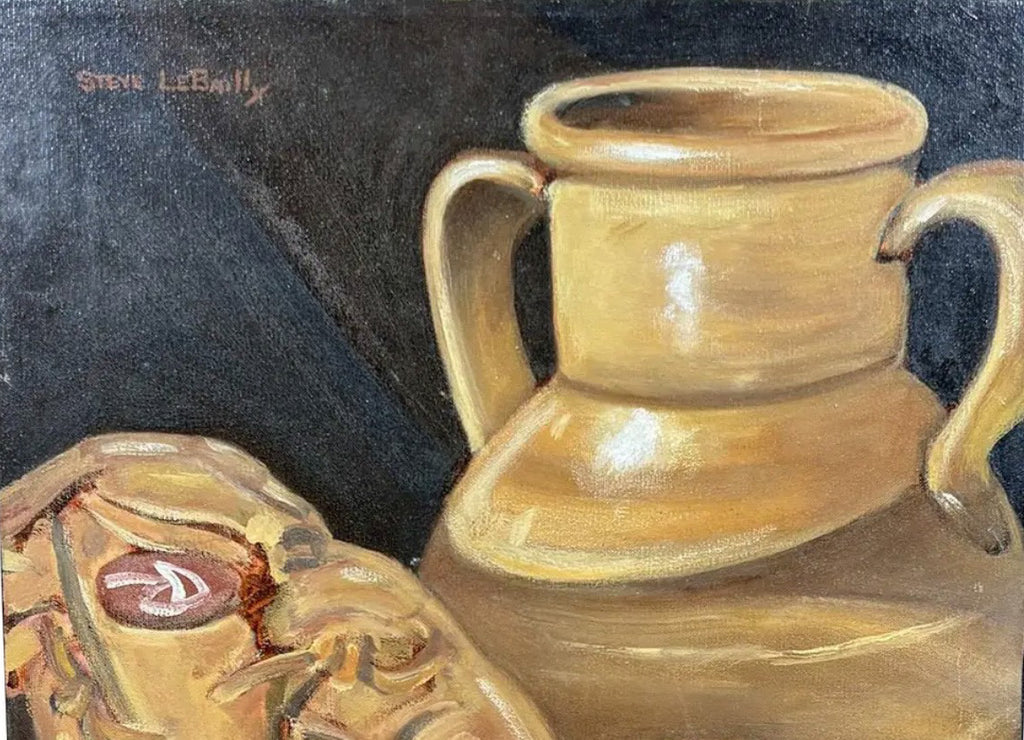 Large 16" x 20" Signed Steve LeBailly Original Oil – "Americana Still Life"