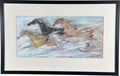 Vintage Ettore Ted DeGrazia Free as the Wind Framed Southwestern Horse Art Print