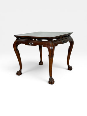 Vintage Drexel Heritage Ming Treasure Burlwood Asian Modern Side Table