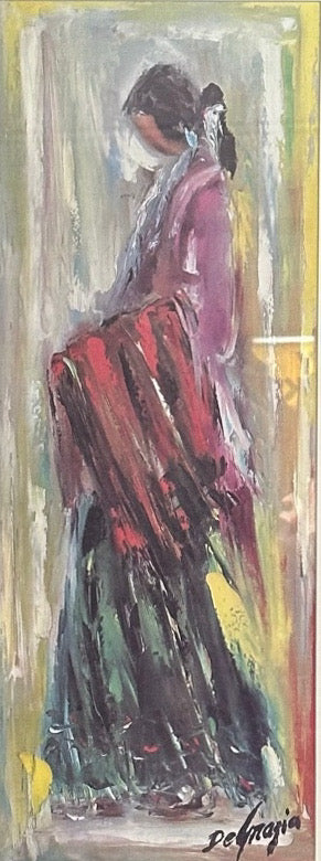 Vintage Framed Ted DeGrazia Mid-Century Southwestern Lithograph Prints Navajo Bride And Groom Pair
