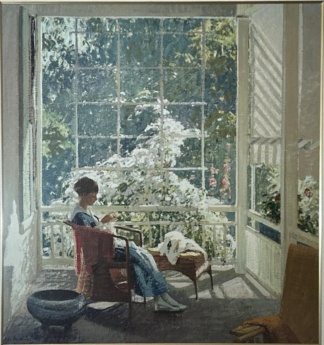 John Sharman At the End of the Porch Framed Impressionist Fine Art Print