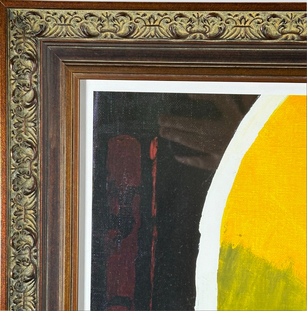 Framed Emile Bellet D'or Et De Reve Signed Seriolithograph With Certificate of Authenticity