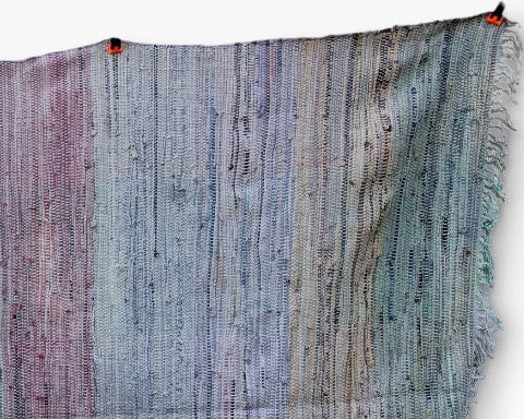 Large Antique American Woven Textile Wall Hanging 5x7