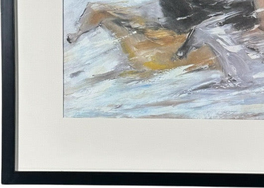 Vintage Ettore Ted DeGrazia Free as the Wind Framed Southwestern Horse Art Print