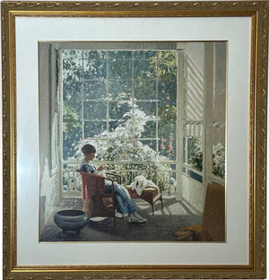 John Sharman At the End of the Porch Framed Impressionist Fine Art Print