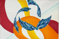 Large Format Mid-century Modern Abstract Oil Painting Progression No 13 by Peabody - 72”