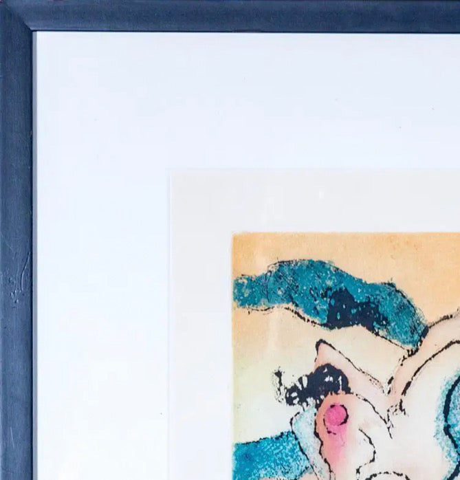 Rare Signed 1973 Dorothea Tanning Surrealist Color Etching En Chair Et En Or Limited Edition 6/100