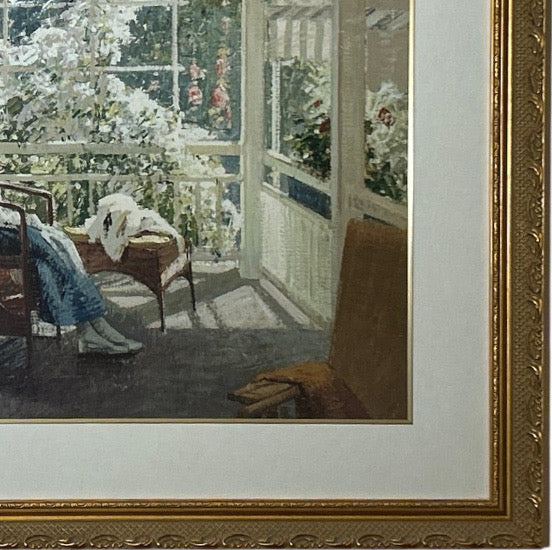 John Sharman At the End of the Porch Framed Impressionist Fine Art Print