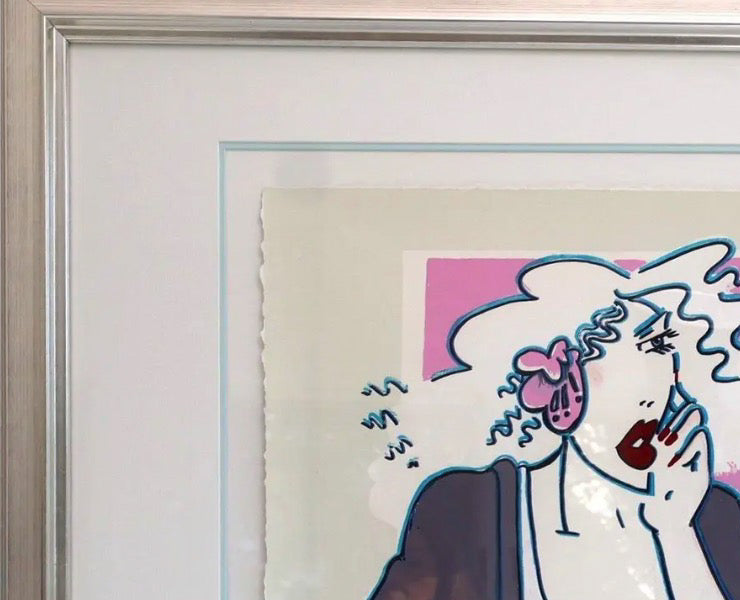 Large R.J. Hohimer Signed Limited Edition Serigraph Cup of Joe II Framed Pop Art
