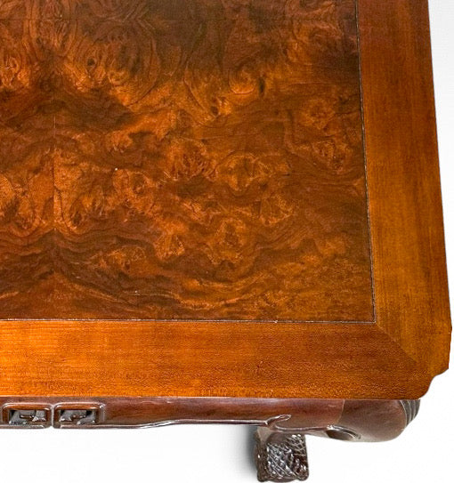 Vintage Drexel Heritage Ming Treasure Burlwood Asian Modern Side Table