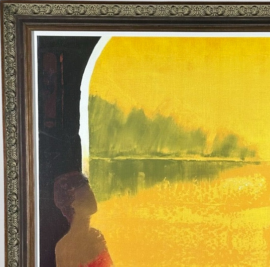 Framed Emile Bellet D'or Et De Reve Signed Seriolithograph With Certificate of Authenticity