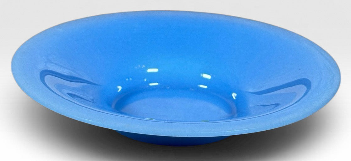 Antique Chinese Export Cornflower Blue Peking Glass Demitasse Service Fourteen Piece Set