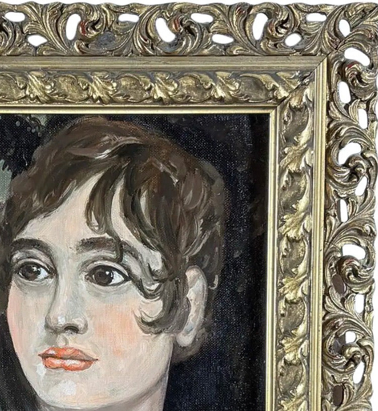 Original Stephen LeBailly Oil Study – "Memory of Goya" in Gilded Frame
