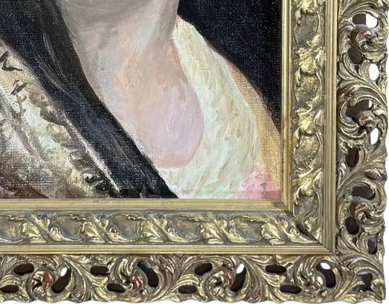 Original Stephen LeBailly Oil Study – "Memory of Goya" in Gilded Frame