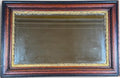 Antique Nineteenth Century Victorian Walnut Overmantel Mirror Gold Gilt Gesso Border