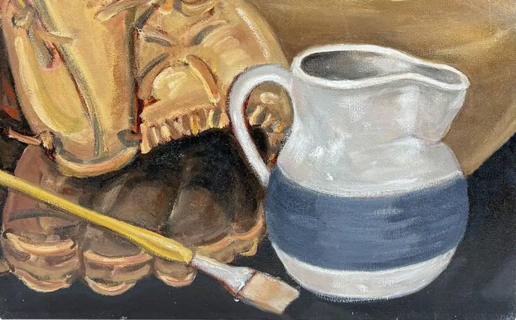Large 16" x 20" Signed Steve LeBailly Original Oil – "Americana Still Life"