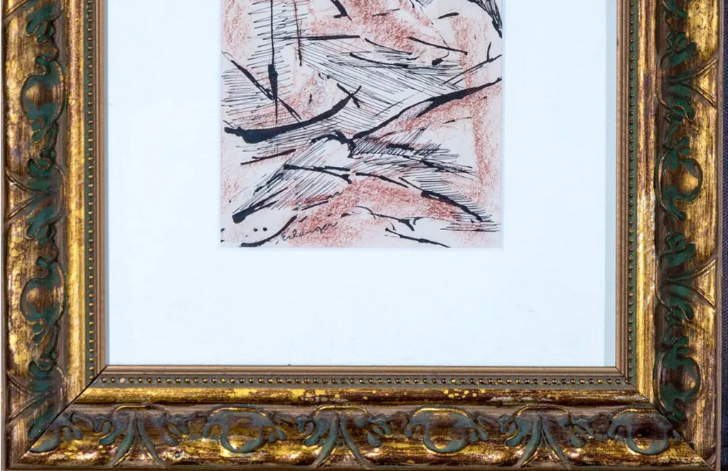 Elizabeth Erlanger Signed Original Abstract Mixed-Media New York School Art