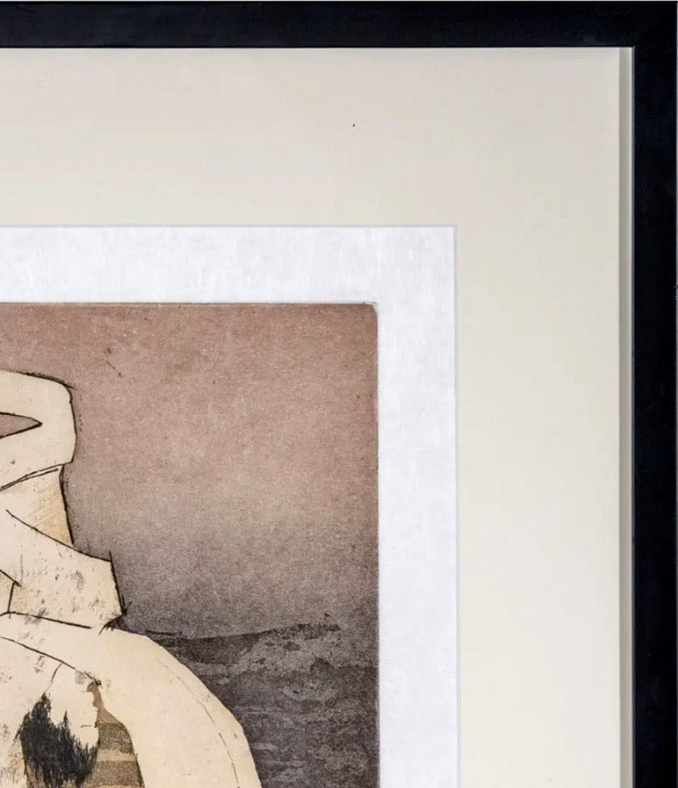 Rare Signed 1973 Dorothea Tanning Surrealist Etching “En Chair Et en Or” Limited Edition 6/100