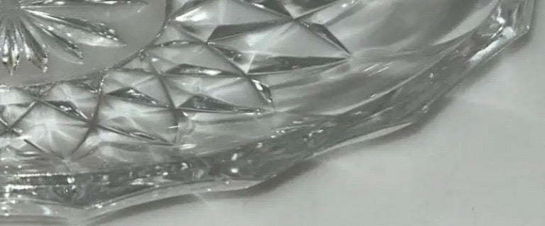 1980s Val Saint Lambert Belgian Crystal "Imperial" Centerpiece Bowl