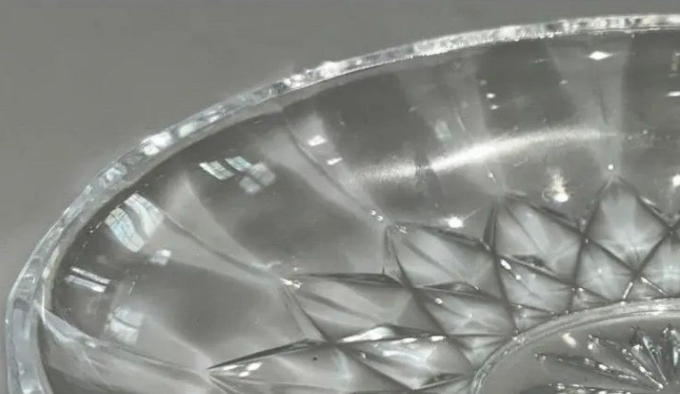 1980s Val Saint Lambert Belgian Crystal "Imperial" Centerpiece Bowl
