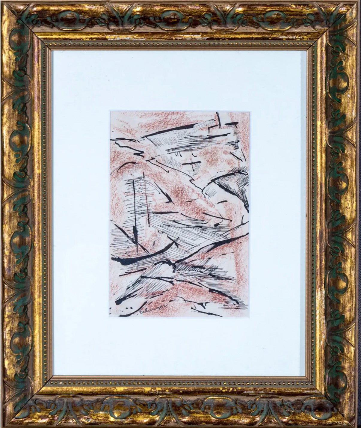 Elizabeth Erlanger Signed Original Abstract Mixed-Media New York School Art