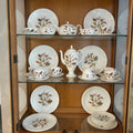 Mid Century 38-Piece Wedgwood Bone China Wakefield Pattern Tea and Coffee Service Large English Estate Set