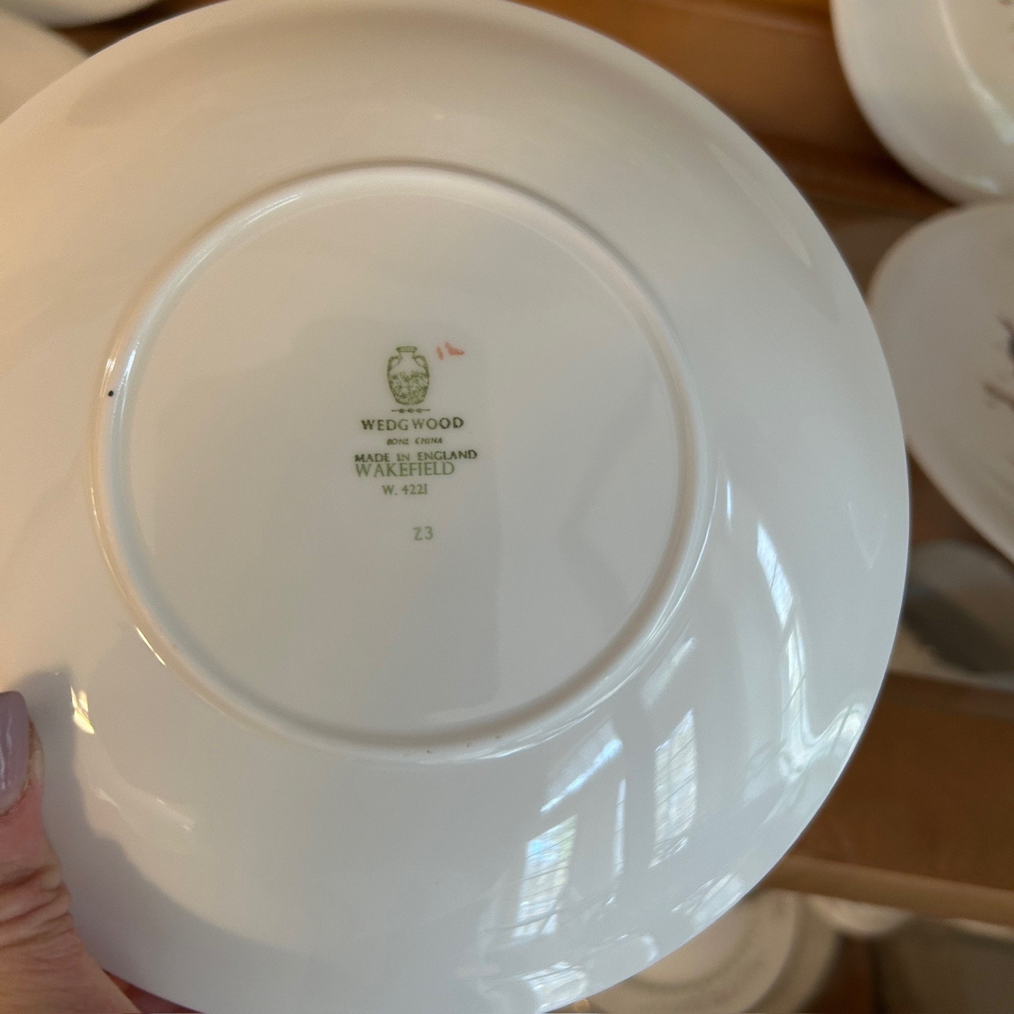 Mid Century 38-Piece Wedgwood Bone China Wakefield Pattern Tea and Coffee Service Large English Estate Set
