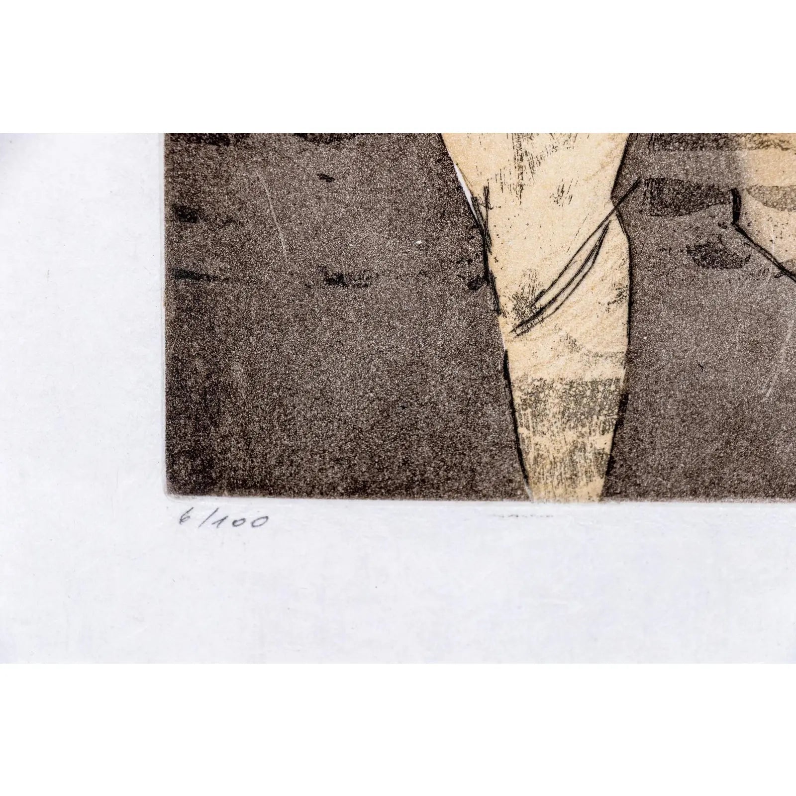 Rare Signed 1973 Dorothea Tanning Surrealist Etching “En Chair Et en Or” Limited Edition 6/100