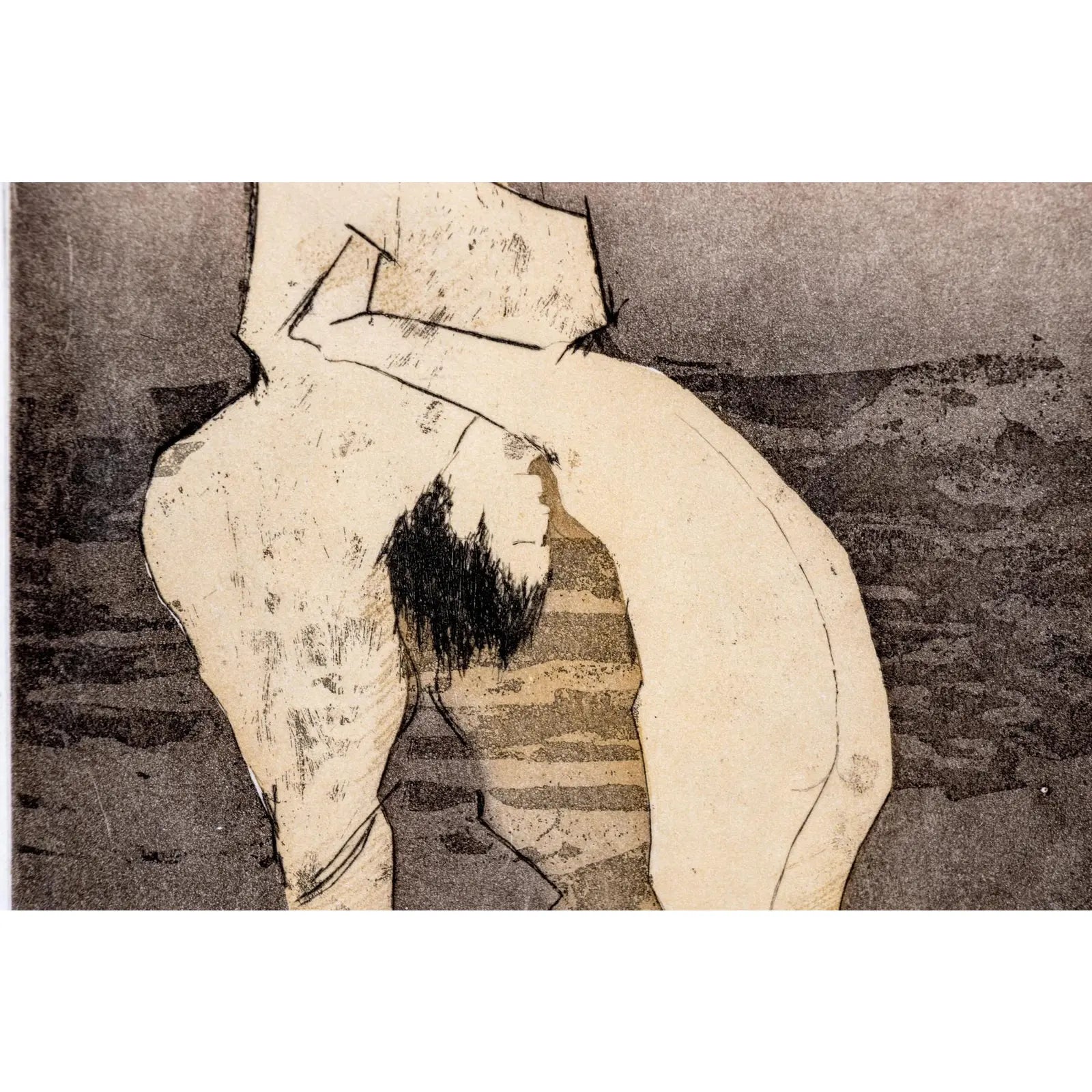 Rare Signed 1973 Dorothea Tanning Surrealist Etching “En Chair Et en Or” Limited Edition 6/100