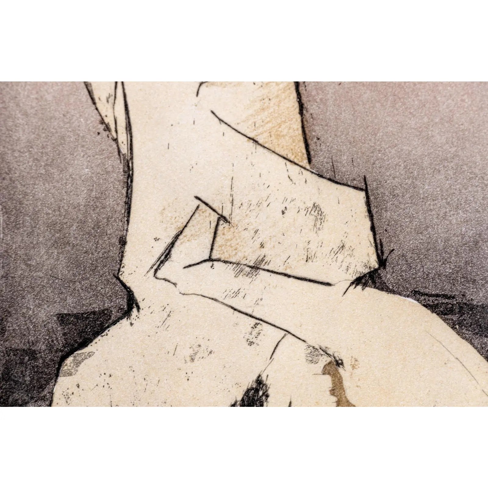 Rare Signed 1973 Dorothea Tanning Surrealist Etching “En Chair Et en Or” Limited Edition 6/100