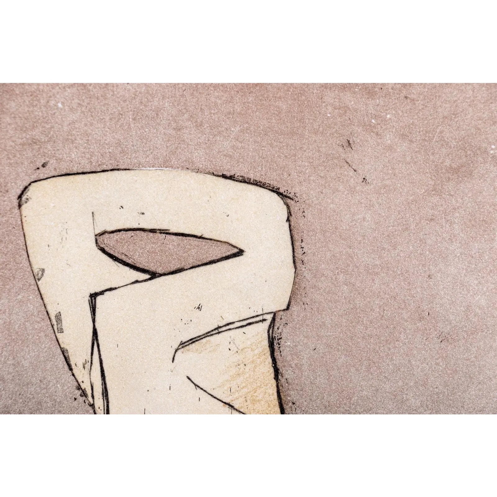 Rare Signed 1973 Dorothea Tanning Surrealist Etching “En Chair Et en Or” Limited Edition 6/100