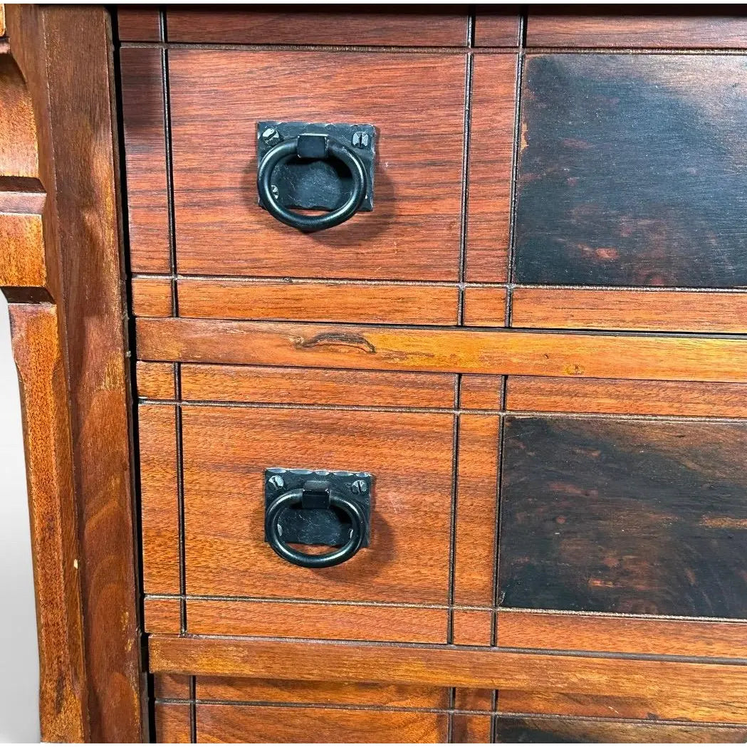 Antique Victorian Drop Front Secretary Desk Bureau Eastlake Attributed With Key