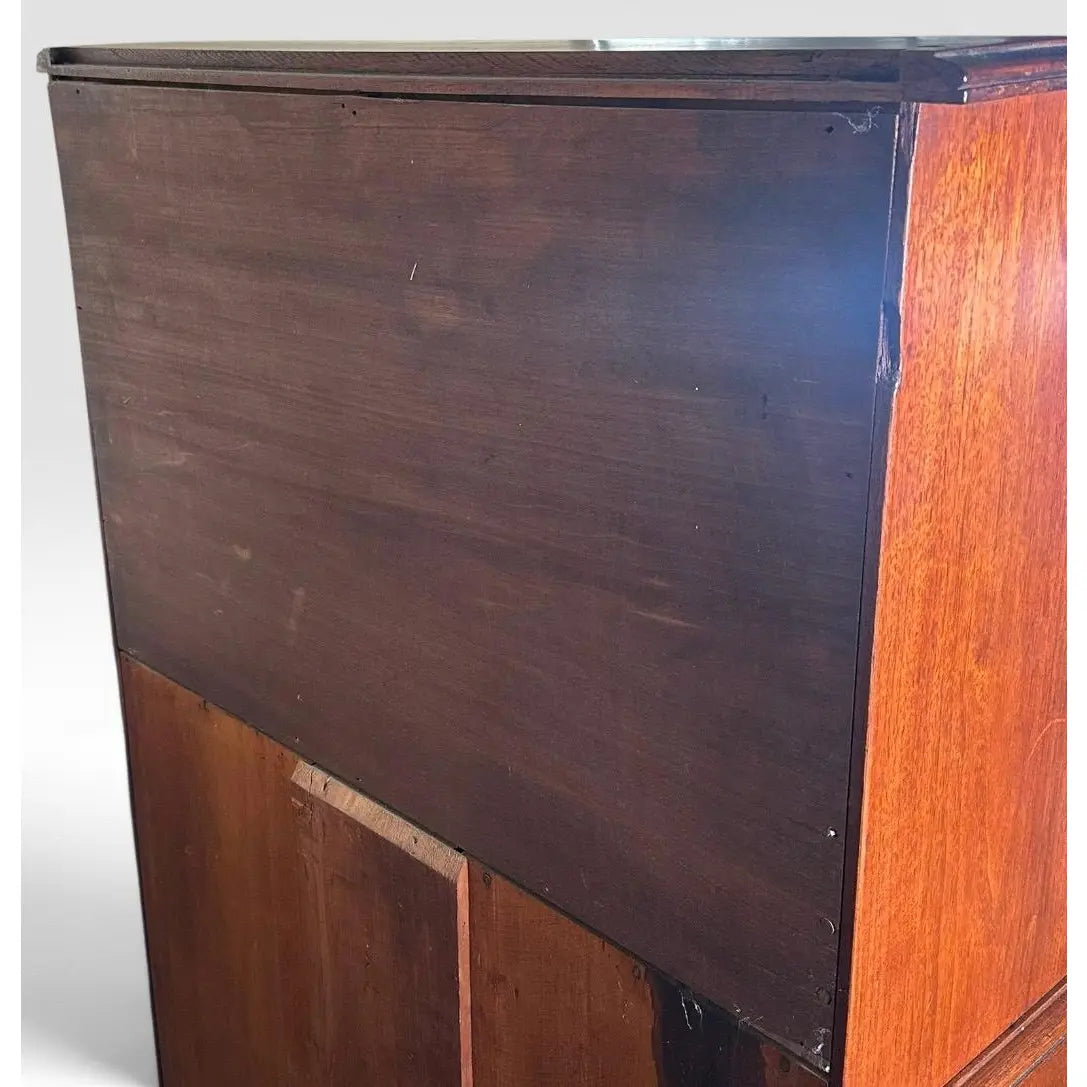 Antique Victorian Drop Front Secretary Desk Bureau Eastlake Attributed With Key