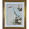 Art LaMay Signed Limited Edition Passion Plums Herons Gold Gilt Framed Giclee