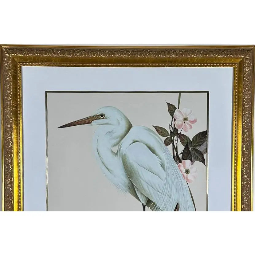 Art LaMay Signed Limited Edition Passion Plums Herons Gold Gilt Framed Giclee