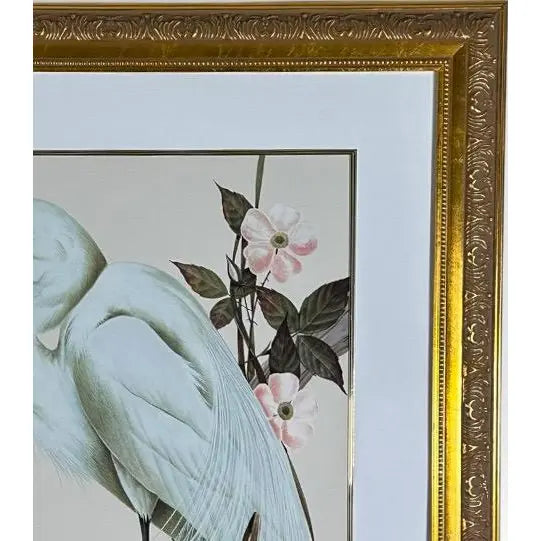 Art LaMay Signed Limited Edition Passion Plums Herons Gold Gilt Framed Giclee