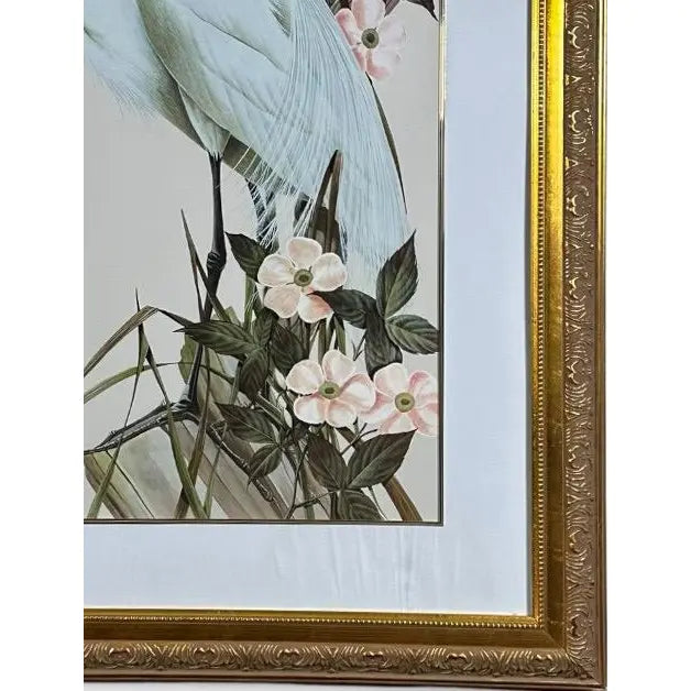 Art LaMay Signed Limited Edition Passion Plums Herons Gold Gilt Framed Giclee