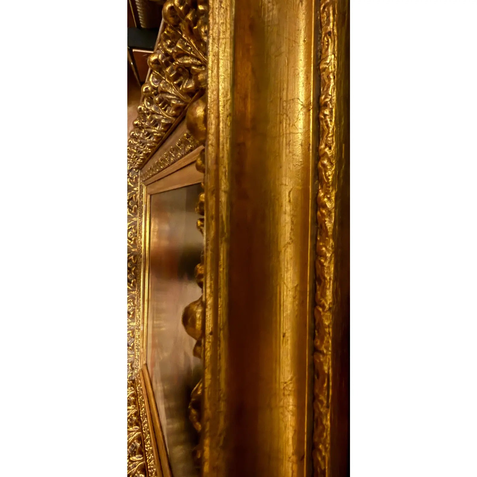 42" Signed William Henry Hyde ANA Gilded Age Oil Portrait, Socialite in Red Cloak and Ostrich Fan, Antique Gold Frame, Museum Quality