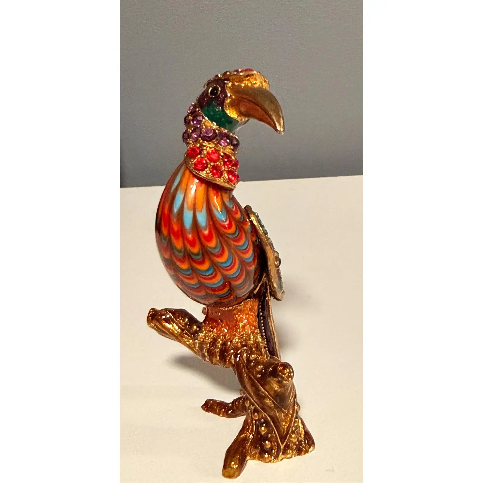 Rare 2006 Fitz And Floyd Guild Collection Jeweled Cleopatra Bird With Box