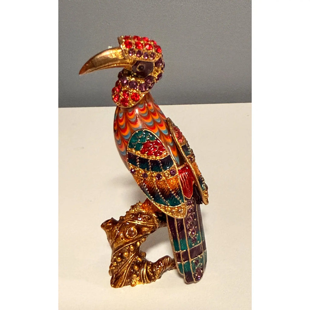 Rare 2006 Fitz And Floyd Guild Collection Jeweled Cleopatra Bird With Box