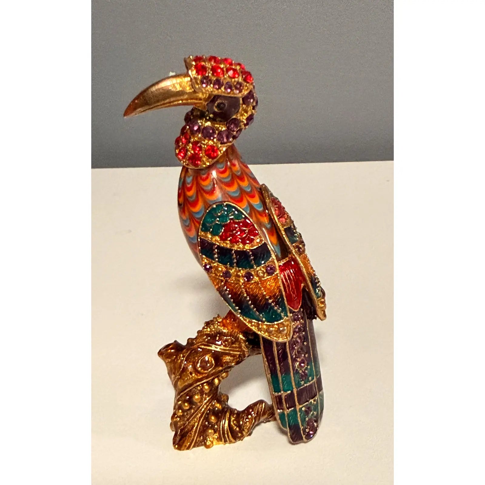 Rare 2006 Fitz And Floyd Guild Collection Jeweled Cleopatra Bird With Box