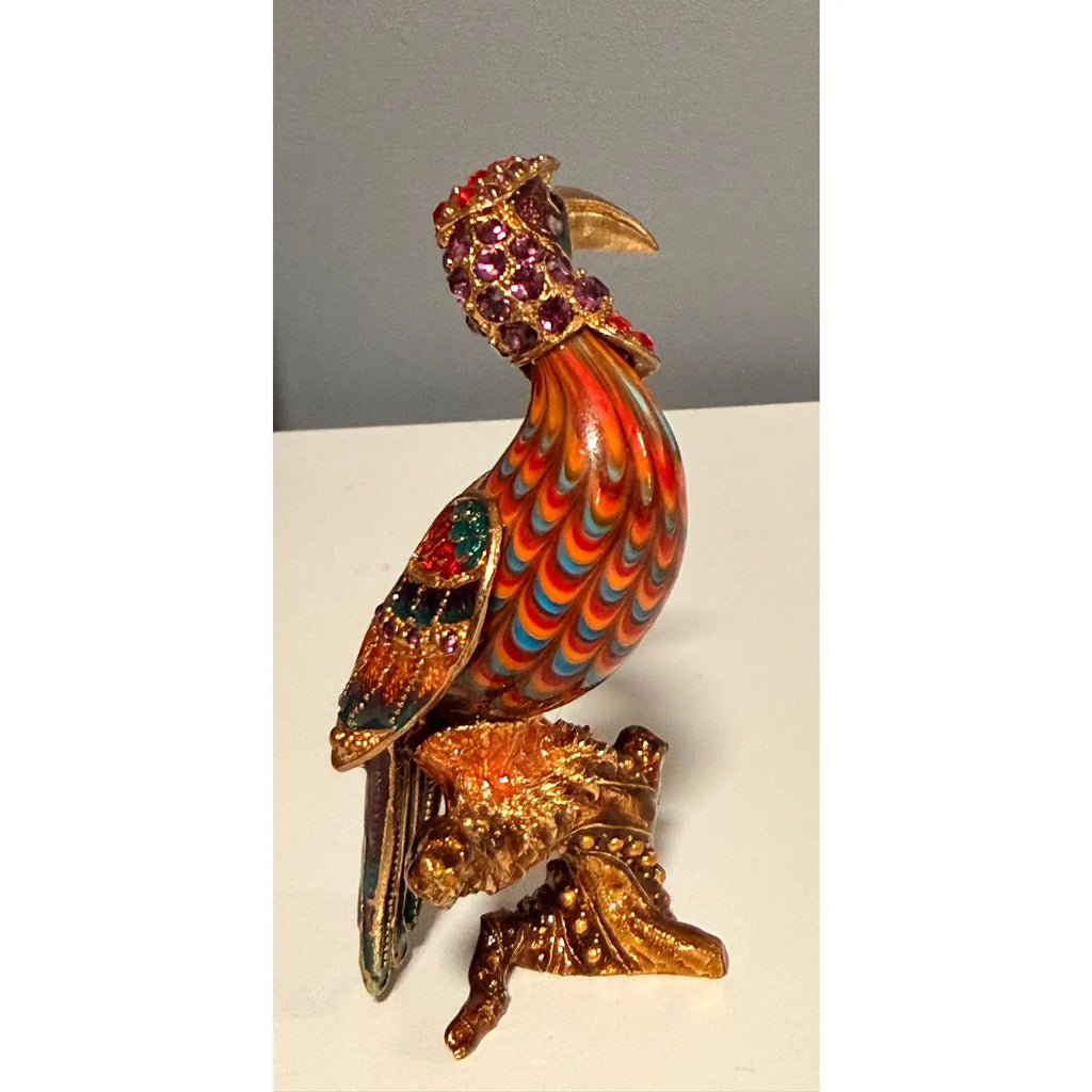 Rare 2006 Fitz And Floyd Guild Collection Jeweled Cleopatra Bird With Box