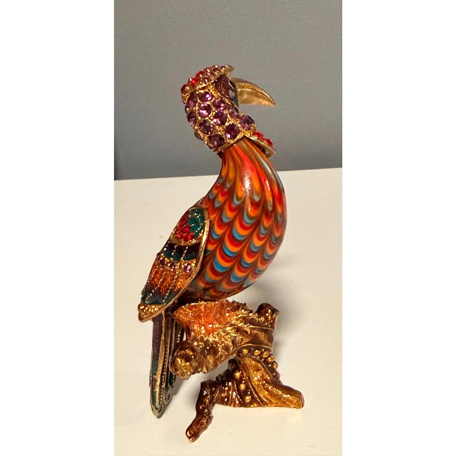 Rare 2006 Fitz And Floyd Guild Collection Jeweled Cleopatra Bird With Box