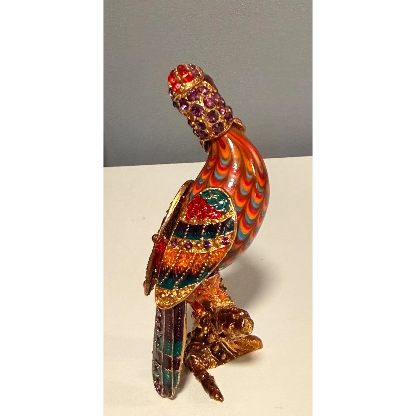 Rare 2006 Fitz And Floyd Guild Collection Jeweled Cleopatra Bird With Box