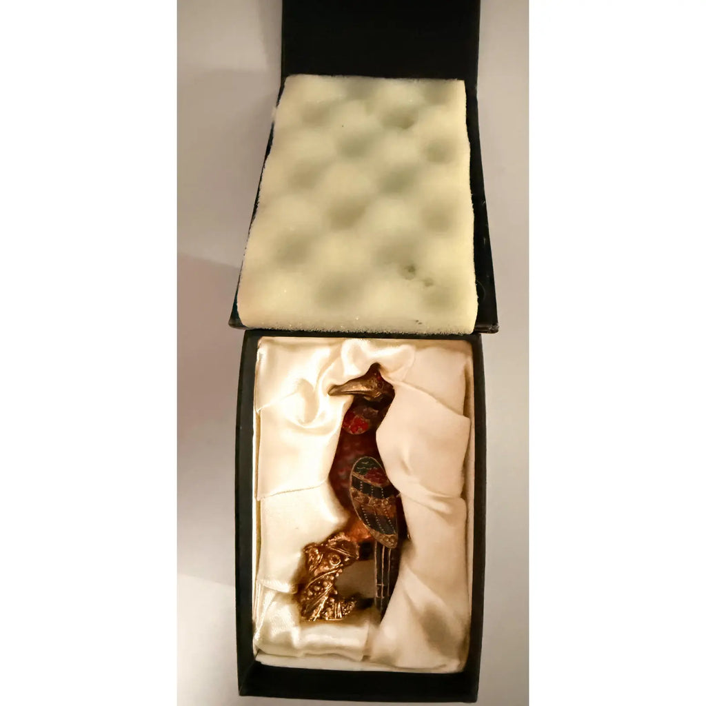 Rare 2006 Fitz And Floyd Guild Collection Jeweled Cleopatra Bird With Box