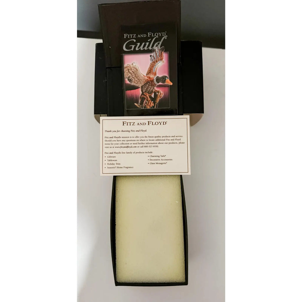 Rare 2006 Fitz And Floyd Guild Collection Jeweled Flamingo With Box